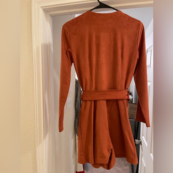 Amber faux suede blazer romper - Picture 2 of 3